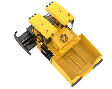 Asfalt geçit arka planda izole edildi. 3d görüntüleme - illüstrasyon