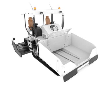 Asfalt geçit arka planda izole edildi. 3d görüntüleme - illüstrasyon