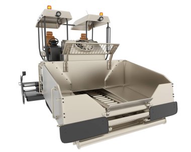 Asfalt geçit arka planda izole edildi. 3d görüntüleme - illüstrasyon