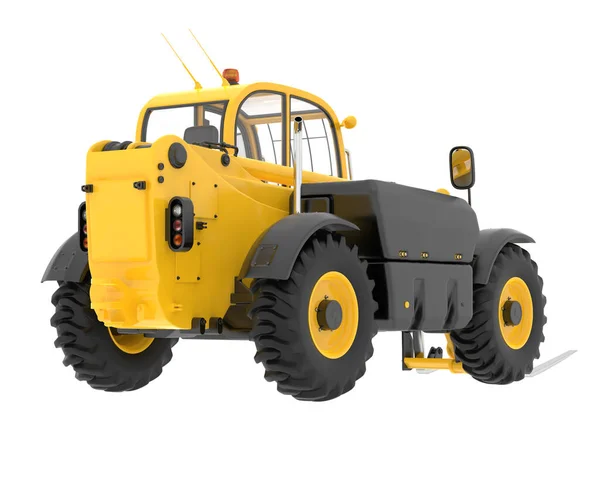 Telehandler Isolado Segundo Plano Renderização Ilustração — Fotografia de Stock