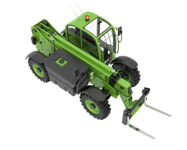 Telehandler Isolated Background Rendering Illustration — Stock Photo, Image