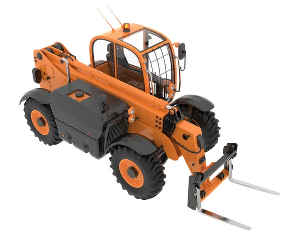 Telehandler Geïsoleerd Achtergrond Weergave Illustratie — Stockfoto