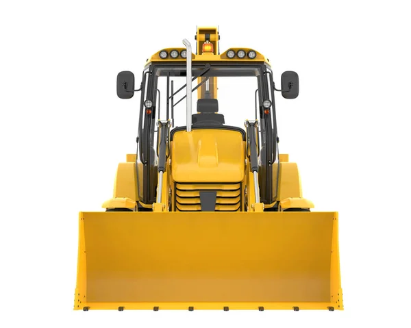 Backhoe Carregador Isolado Segundo Plano Renderização Ilustração — Fotografia de Stock