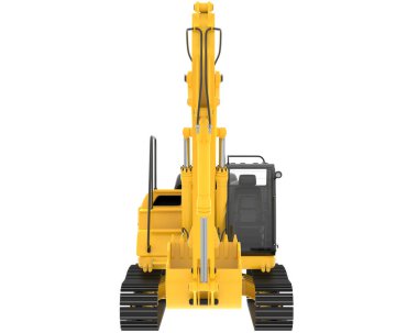 İz kazıcı arka planda izole edildi. 3d görüntüleme - illüstrasyon