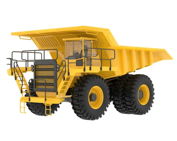 Camión Minero Aislado Fondo Representación Ilustración —  Fotos de Stock