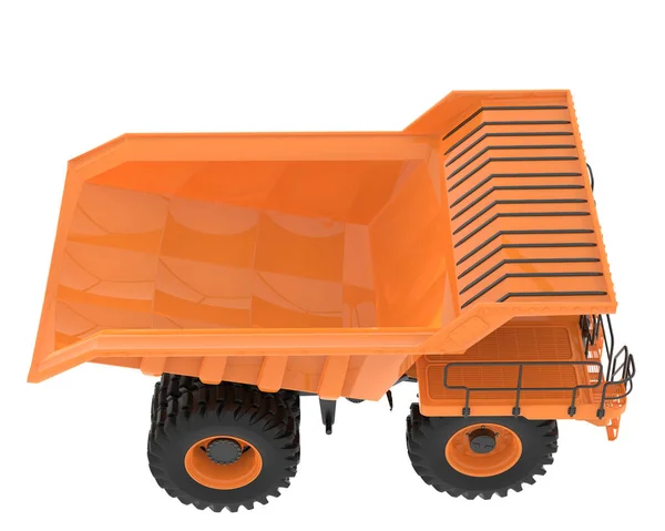 矿用卡车与背景隔离 3D渲染 — 图库照片