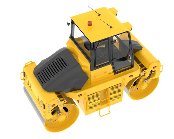 Road Roller Isolated Background Rendering Illustration — Stock Photo, Image