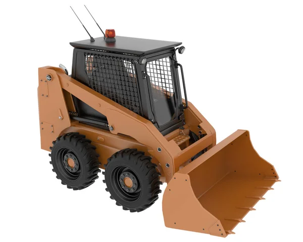 Skid Steer Loader Isolated Background Rendering Illustration — Stock Photo, Image