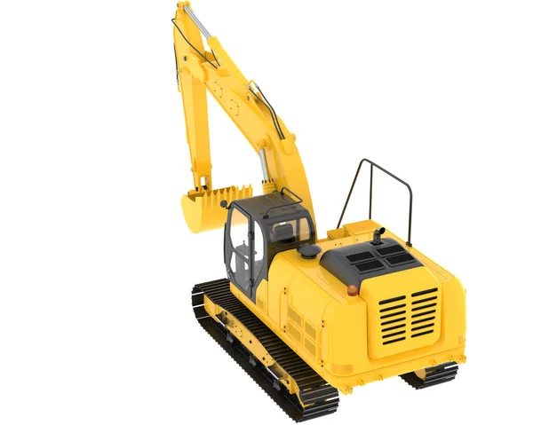 Track Excavator Isolated Background Rendering Illustration — Stock Photo, Image