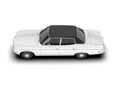 Şeffaf arkaplanda izole edilmiş klasik araba - 3 boyutlu resimleme