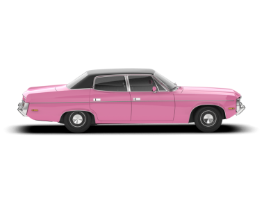 Şeffaf arkaplanda izole edilmiş klasik araba - 3 boyutlu resimleme