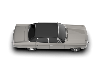 Şeffaf arkaplanda izole edilmiş klasik araba - 3 boyutlu resimleme