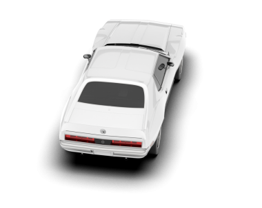 Şeffaf arka planda izole edilmiş klasik spor araba. 3 Boyutlu resimleme