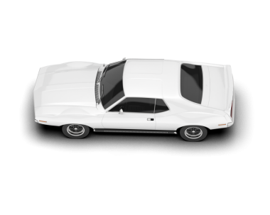 Şeffaf arka planda izole edilmiş klasik spor araba. 3 Boyutlu resimleme