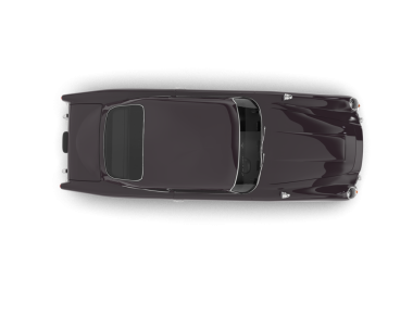 Şeffaf arkaplanda izole edilmiş klasik araba - 3 boyutlu resimleme