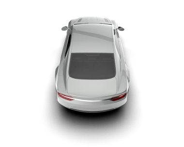 Modern sedan arabanın 3D çizimi