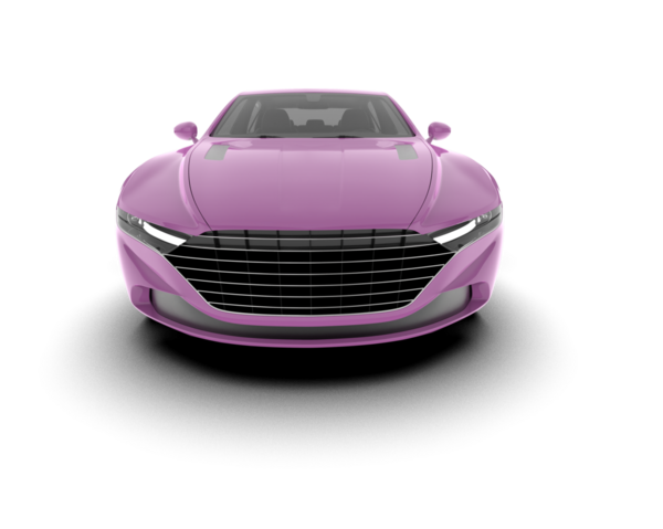 Modern sedan arabanın 3D çizimi