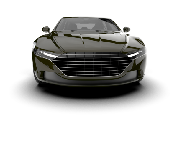 Modern sedan arabanın 3D çizimi