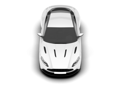 Modern spor araba, şeffaf arka planda izole edilmiş. 3 Boyutlu resimleme