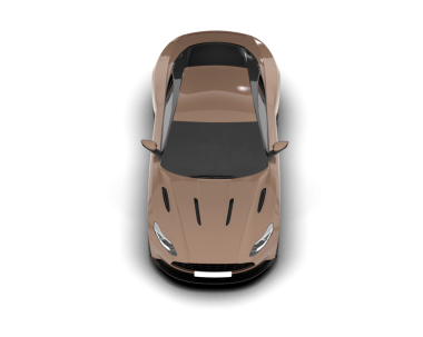 Beyaz arka planda modern spor arabanın 3D canlandırması