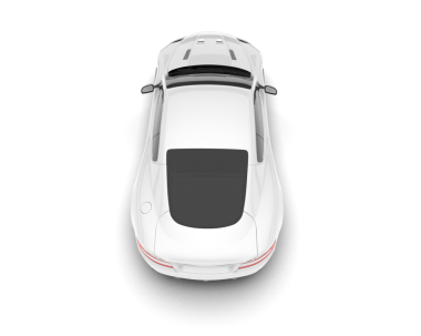 Modern spor araba, şeffaf arka planda izole edilmiş. 3 Boyutlu resimleme