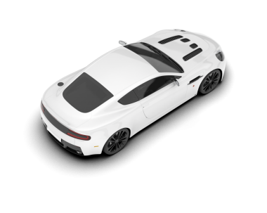 Saydam arkaplanda izole edilmiş gerçekçi spor araba - 3 boyutlu resimleme