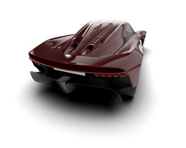 Saydam arkaplanda izole edilmiş gerçekçi spor araba - 3 boyutlu resimleme