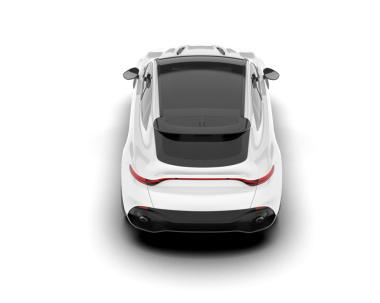 Saydam arkaplanda izole edilmiş gerçekçi SUV - 3 boyutlu resimleme