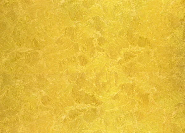 Lyxig guld bakgrund med abstrakt blommor — Stockfoto