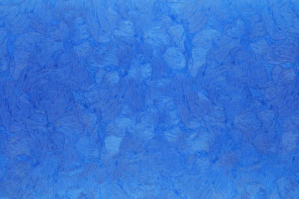 Padrão abstrato flores de cor azul. fundo de bronze — Fotografia de Stock