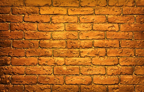 Bronze brick wall background — Stock Photo, Image