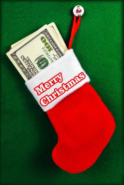 Noel çorap dolar tam. Mutlu Noeller