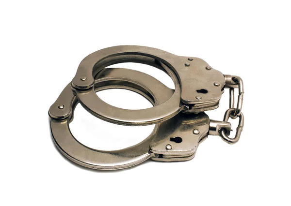 Steel handcuffs — Stock Photo, Image
