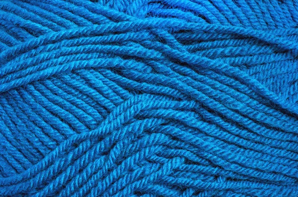 Modrá textura vlákna vlny pro pozadí — Stock fotografie