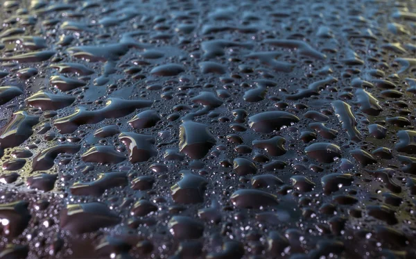 Doğal su damlaları ile cam — Stok fotoğraf
