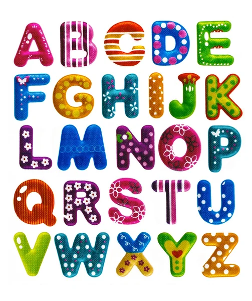 영어 알파벳을 흰색 배경에 고립 — 스톡 사진