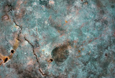 Çizikler ve pas lekeleri ile metal doku çatlaklar
