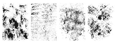 Soyut siyah grunge çerçeve koleksiyonu