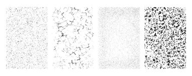 Soyut siyah grunge çerçeve koleksiyonu 