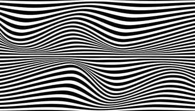 Siyah ve beyaz göz yanılsaması arka planı