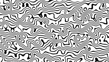 Bozulmuş mürekkep çizgileri siyah ve beyaz arkaplan 