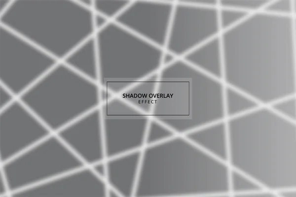 Window Shadow Overlay Effect Gray Background — 스톡 벡터