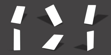 Boş beyaz akıllı telefon ekran modelleme koleksiyonu farklı görünüm ve açılarla