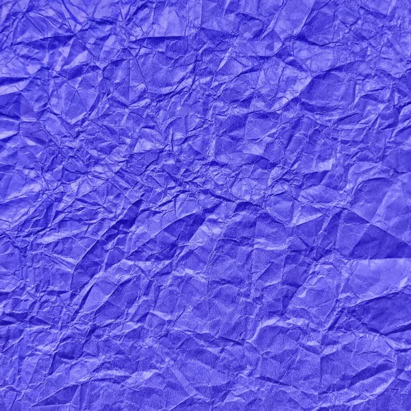 Fondo Textura Papel Azul Arrugado Realista — Vector de stock