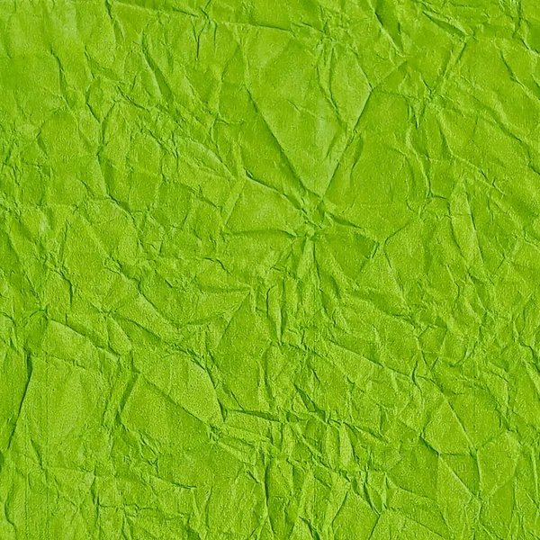 Realistische Zerknitterte Grüne Papier Textur Hintergrund — Stockvektor