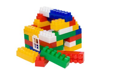 çok renkli Oluşturucu evden. Çocuk oyuncağı