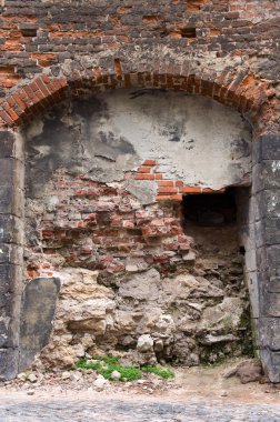 taş duvar. Antik kale