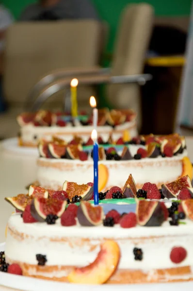 Schöner und leckerer Kuchen Stockbild