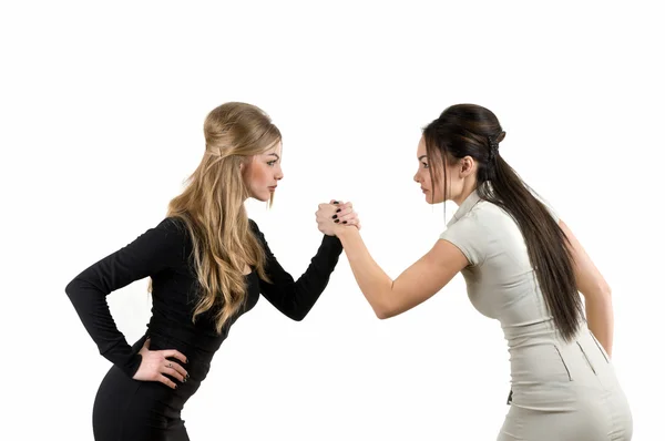Two women are competing — Stock Photo, Image