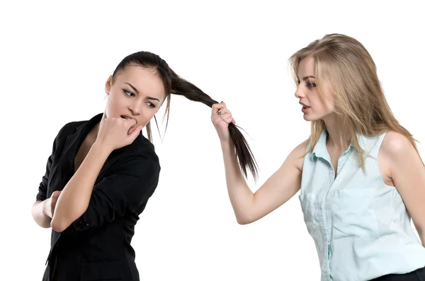 Two women quarrel — Stock Photo, Image